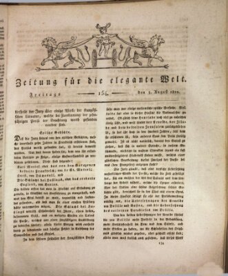 Zeitung für die elegante Welt Freitag 3. August 1810