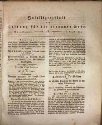 Zeitung für die elegante Welt Dienstag 7. August 1810