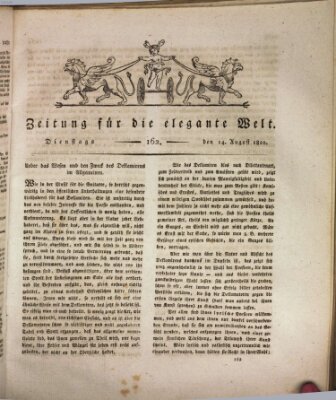 Zeitung für die elegante Welt Dienstag 14. August 1810