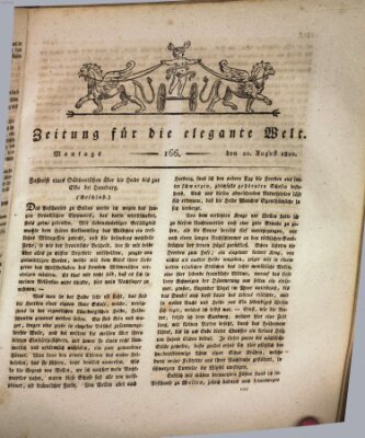 Zeitung für die elegante Welt Montag 20. August 1810