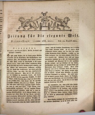 Zeitung für die elegante Welt Donnerstag 23. August 1810