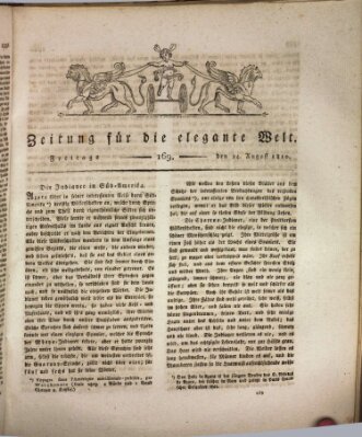 Zeitung für die elegante Welt Freitag 24. August 1810