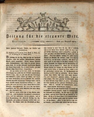 Zeitung für die elegante Welt Freitag 31. August 1810