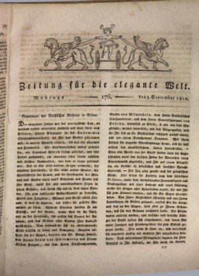 Zeitung für die elegante Welt Sonntag 2. September 1810