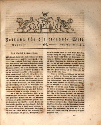 Zeitung für die elegante Welt Montag 17. September 1810