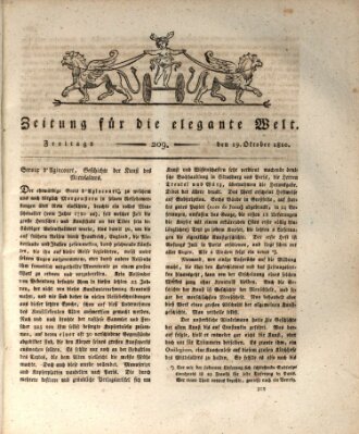 Zeitung für die elegante Welt Freitag 19. Oktober 1810