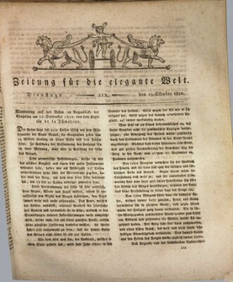 Zeitung für die elegante Welt Dienstag 23. Oktober 1810