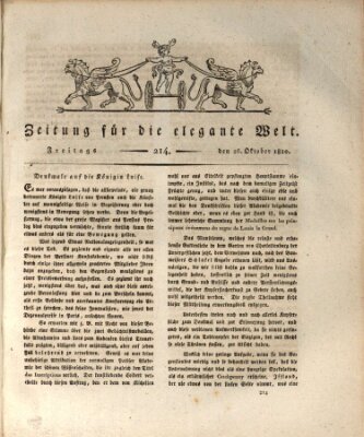 Zeitung für die elegante Welt Freitag 26. Oktober 1810