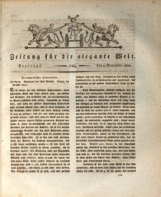 Zeitung für die elegante Welt Freitag 9. November 1810