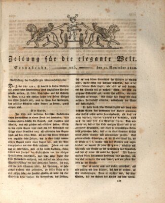 Zeitung für die elegante Welt Samstag 10. November 1810