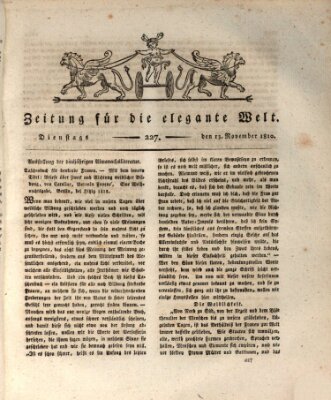 Zeitung für die elegante Welt Dienstag 13. November 1810