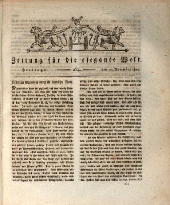 Zeitung für die elegante Welt Freitag 23. November 1810