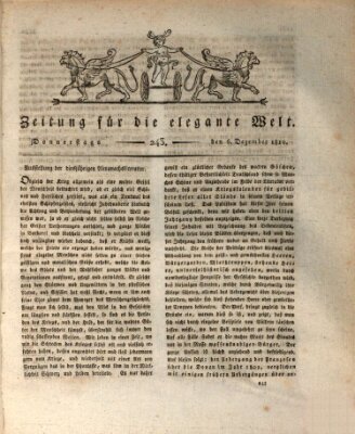 Zeitung für die elegante Welt Donnerstag 6. Dezember 1810