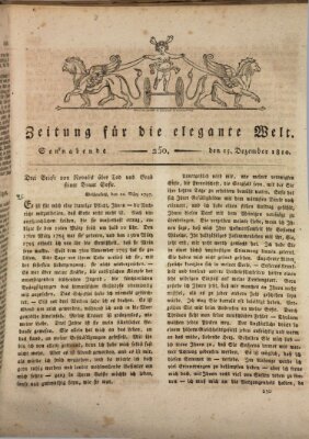 Zeitung für die elegante Welt Samstag 15. Dezember 1810