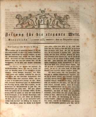 Zeitung für die elegante Welt Samstag 22. Dezember 1810