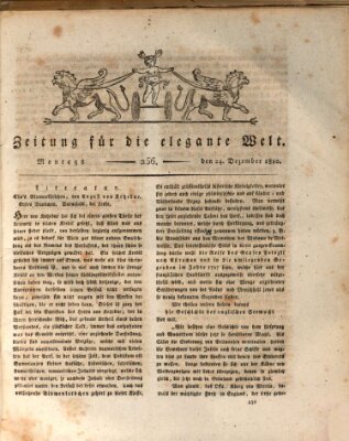 Zeitung für die elegante Welt Montag 24. Dezember 1810