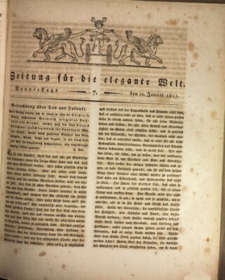 Zeitung für die elegante Welt Donnerstag 10. Januar 1811