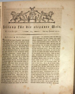 Zeitung für die elegante Welt Dienstag 15. Januar 1811