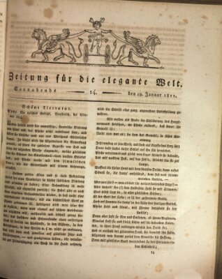 Zeitung für die elegante Welt Samstag 19. Januar 1811