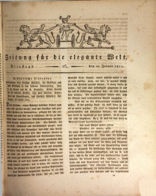 Zeitung für die elegante Welt Dienstag 22. Januar 1811