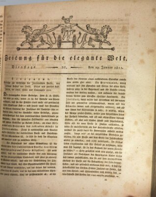 Zeitung für die elegante Welt Dienstag 29. Januar 1811