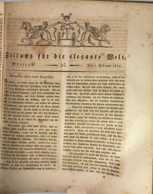 Zeitung für die elegante Welt Montag 4. Februar 1811