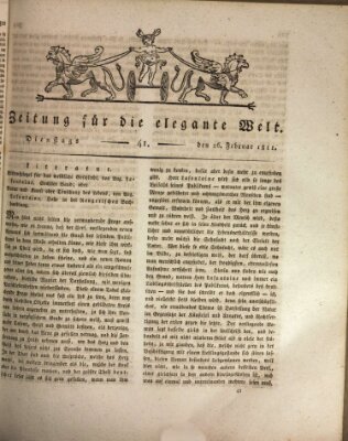 Zeitung für die elegante Welt Dienstag 26. Februar 1811