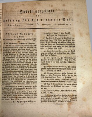 Zeitung für die elegante Welt Dienstag 26. Februar 1811