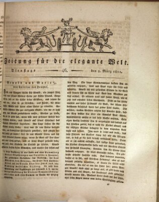 Zeitung für die elegante Welt Dienstag 5. März 1811