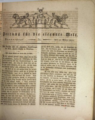 Zeitung für die elegante Welt Donnerstag 21. März 1811