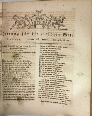 Zeitung für die elegante Welt Freitag 5. April 1811