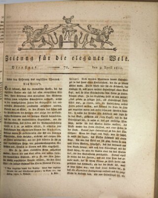 Zeitung für die elegante Welt Dienstag 9. April 1811