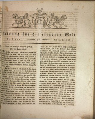 Zeitung für die elegante Welt Freitag 19. April 1811