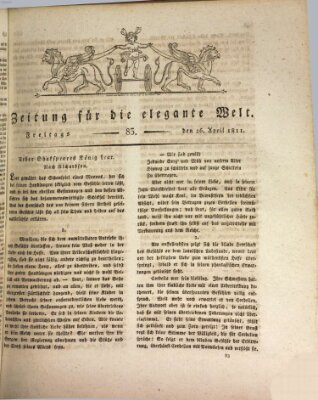 Zeitung für die elegante Welt Freitag 26. April 1811