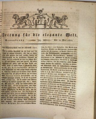 Zeitung für die elegante Welt Samstag 11. Mai 1811