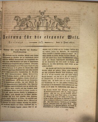 Zeitung für die elegante Welt Freitag 7. Juni 1811