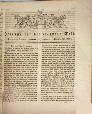 Zeitung für die elegante Welt Donnerstag 27. Juni 1811