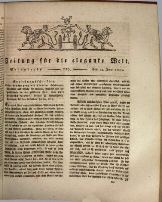 Zeitung für die elegante Welt Samstag 29. Juni 1811