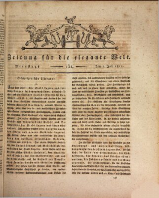 Zeitung für die elegante Welt Dienstag 2. Juli 1811