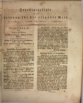 Zeitung für die elegante Welt Dienstag 2. Juli 1811