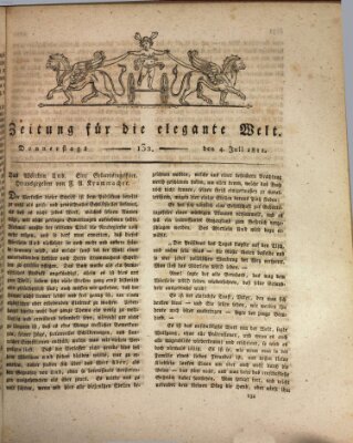 Zeitung für die elegante Welt Donnerstag 4. Juli 1811