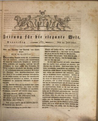 Zeitung für die elegante Welt Donnerstag 11. Juli 1811