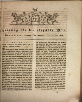 Zeitung für die elegante Welt Samstag 13. Juli 1811