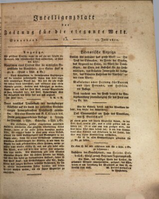 Zeitung für die elegante Welt Samstag 13. Juli 1811