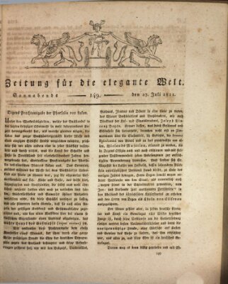 Zeitung für die elegante Welt Samstag 27. Juli 1811