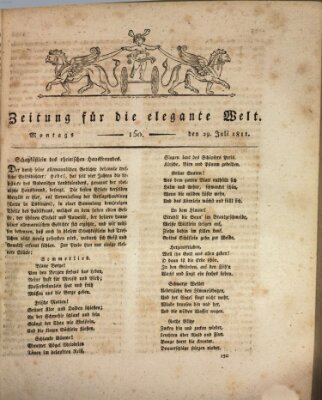 Zeitung für die elegante Welt Montag 29. Juli 1811