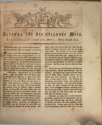 Zeitung für die elegante Welt Donnerstag 8. August 1811