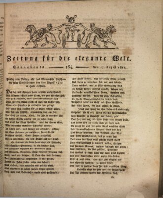 Zeitung für die elegante Welt Samstag 17. August 1811