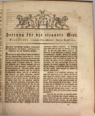 Zeitung für die elegante Welt Samstag 31. August 1811