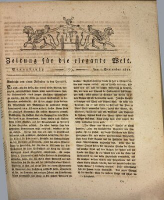 Zeitung für die elegante Welt Samstag 7. September 1811